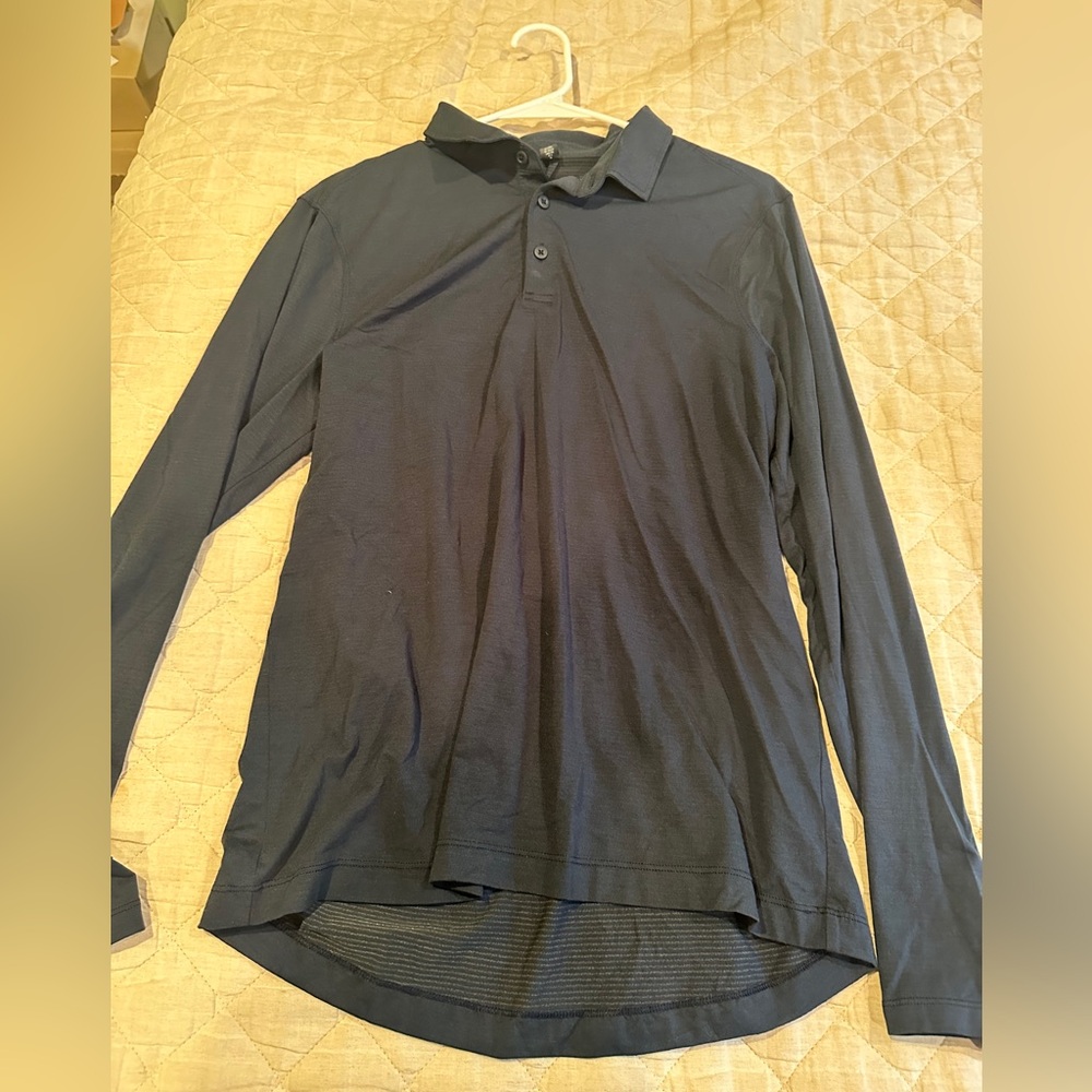 Grey lulu long sleeve polo- gently worn